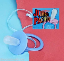 DELUXE BLUE JUMBO BABY PACIFIER BABY BOY ADULT HALLOWEEN COSTUME ACCESSORY 