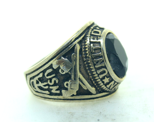 USN MAA Navy Master At Arms Ring Size 7 1/2 R-23 - Picture 4 of 5