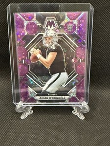 2023 Panini Mosaic - Rookies Aidan O'Connell #281 No Huddle Purple /50