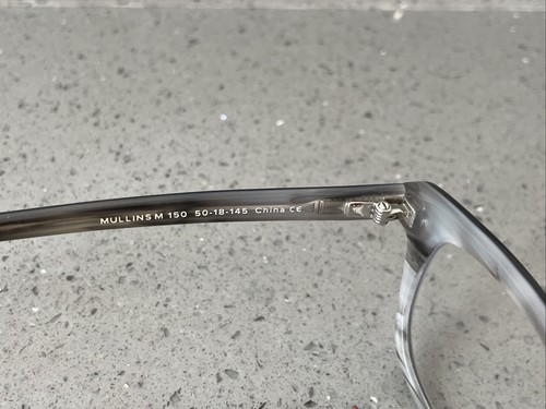 Warby Parker Mullins M 150 Mens Eyeglasses Frames Gray Tortoise Shell 50□18-145 - Picture 8 of 14