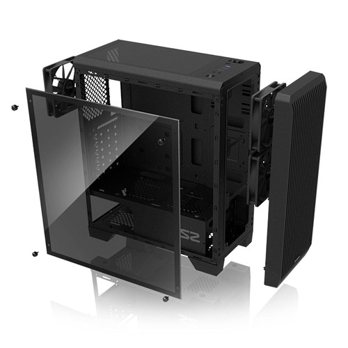 Zalman - S2 - ATX Mid-Tower PC Case - Full Acrylic Side Panel - Mesh Front Pa... - Picture 9 of 9