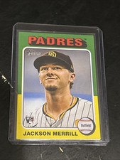 2024 Topps Heritage Jackson Merrill No Signature Variation SP Rookie #689