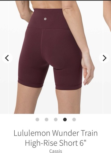 Lululemon Shorts Women 6 Cassis Wunder Train High Rise Short 6” W7BESS