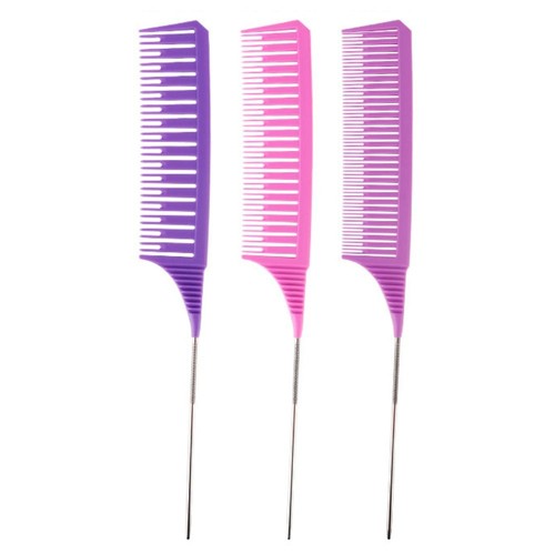 3pcs Highlighting Coloring Dyeing Comb Weaving Hair Styling Combs - Picture 13 of 17
