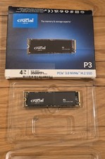 Crucial P3 4TB PCIe 3.0 NVMe M.2 2280 SSD - Low Usage