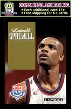 1992-93 SkyBox Draft Picks #DP24 Latrell Sprewell - Golden State Warriors