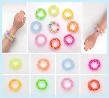 Dreamz NEON Blacklight SNAKE BRACELETS Jewelry for 11.5" Dolls 9 COLORS