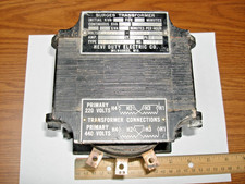 440/220V to 110/93V 500VA Transformer Hevi Duty