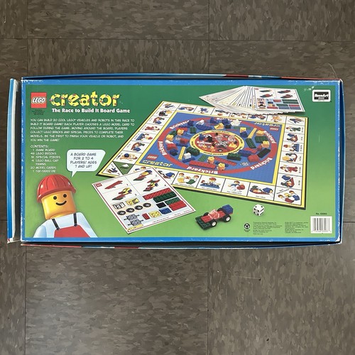 Lego Creator "The Race To Build It" Board Game 1999 Rare Vintage NICE READ! - Picture 3 of 12