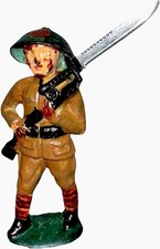 Antique Barclay Lead Soldier 1920-1950 Japanese Infantry Russo-Japanese War