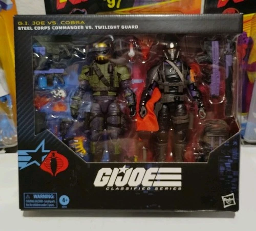 G.I Joe Classified Series Steel Corps Commander VS Twilight Guard 2Pk Sealed