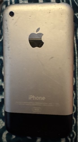 Apple iPhone 1ª Generación 8 GB Plateado (AT&T) A1203 Envío Rápido Bueno Usado ¡Roto!! - Imagen 3 de 4
