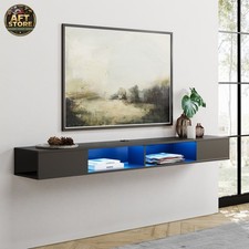 Wrought Studio Floating TV Stand for TVs up to 78" with LED Lights