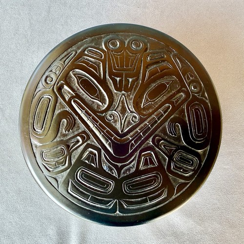 Inuit Boma Killer Whale Container Dish Bowl Canadian Aboriginal Native Sculpture - Picture 2 of 9