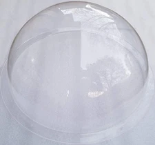 Acrylic Dome/Plastic Hemisphere - Clear - 13" Diameter, 3/4" Flange with Pre-...