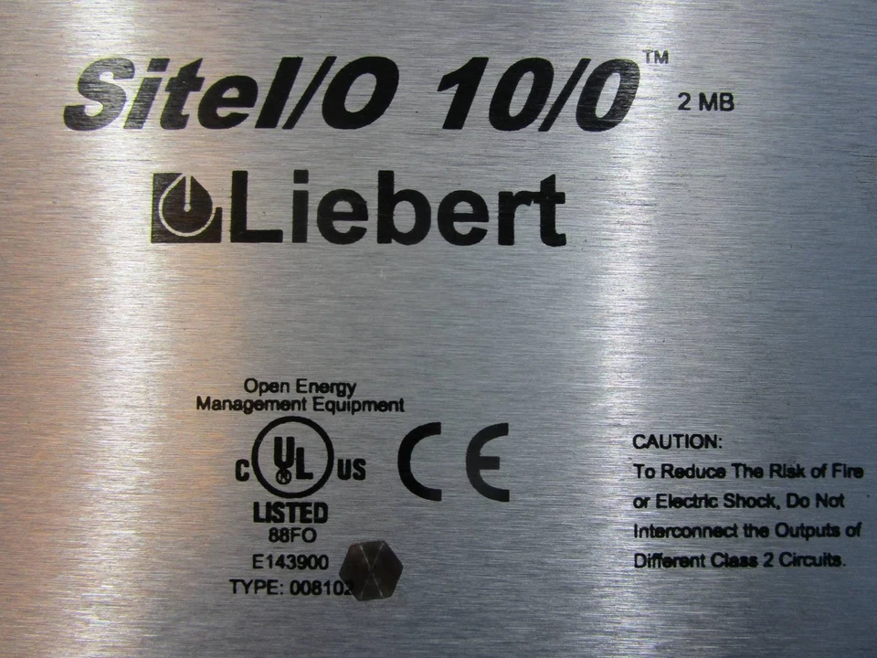 Liebert SiteI/O 10/0 2 MB Entrada de Site Saída PLC Módulo Site E/S 20 VAC SITEIO100 - Imagem 2 de 4