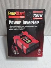 New - EverStart Plus 750W Power Inverter USB 3.1A Replaceable Fuse Model 70003M