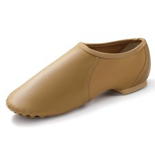 DWBH Unisex Jazz Shoe PU Leather Upper Women and Men's Slip-on Circle...