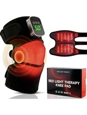 Red Light Therapy Knee Brace, Knee Massager with Heat  Vibration