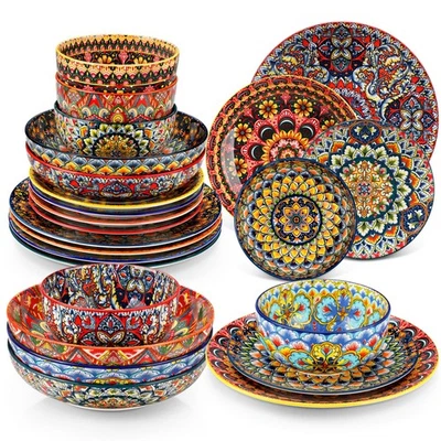 vancasso Lumi Porcelain Dinnerware Set Bohemian Style Tableware Service for 4/6 - Image 1 of 4