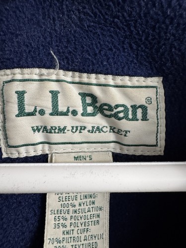 Vintage LL Bean Warm Up Bomber Jacket Fleece Lined Men's XLT TALL Green HK19 - Picture 4 of 10