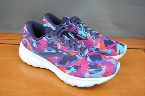 Brooks Ghost 15 Damenschuhe Größe 8,5 Mehrfarbig Lila Blau Laufen 120380 - Bild 3 von 11