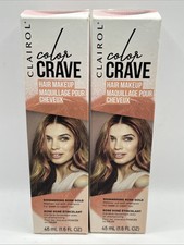 Clairol Color Crave Temporary Hair Color Makeup, Shimmering Rose Gold X2