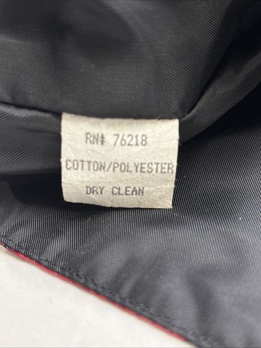 VTG Santana Red/Green Christmas Poinsettia Festive Adjustable Vest Sz M EUC - Picture 7 of 7