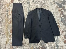 Brooks Brothers BrooksEase Wool Suit Mens 40R Charcoal Gray 2 Piece
