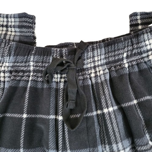 Pantalones de dormir Sonoma Good For Life para hombre 2XB microfleece negros a cuadros ropa de dormir - Imagen 7 de 7