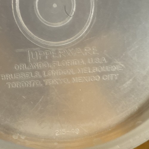 RAR Vintage Tupperware Hamburger Patty Aufbewahrung ~ 6 Halter & 1 Deckel Set - Bild 5 von 9