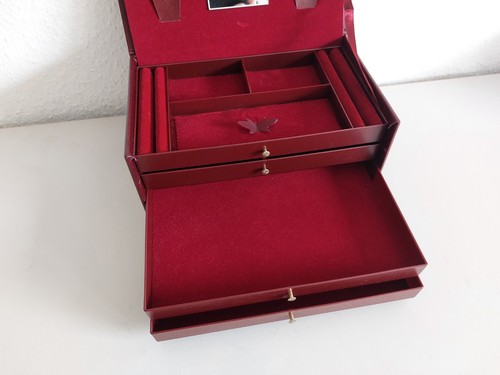 Schmuck Schatulle Kasten mit Schloß - Bild 3 von 17