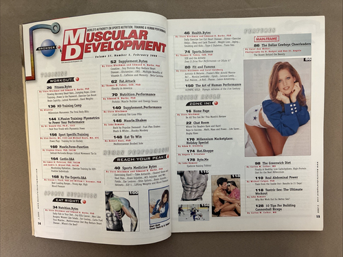 Muscular Development Bodybuilding Magazine / Dallas Cowboy Cheerleaders / 02-00 - Picture 2 of 6