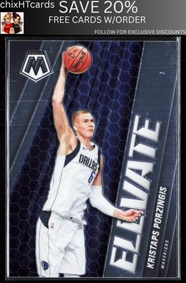 Kristaps Porzingis 2020-21 Panini Mosaic Elevate #7 Dallas Mavericks