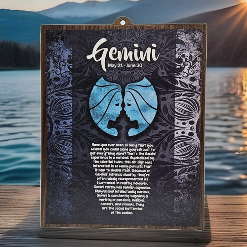 Zodiac Decorative Signs Horoscope Signage 8" x 10" and 8" x 5" - Picture 9 of 35