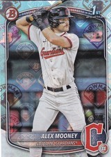 ALEX MOONEY BOWMAN PROSPECTS 1ST ROOKIE RETRO LOGO FOIL RC GUARDIANS BP-149 2025