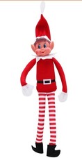 New Elves Behavin' Badly 12 Inch Long Leg Soft Body Vinyl Face Elf with Hat NIB