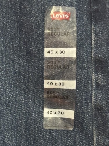 Levi's 505 Jeans Men's 40 30 Blue Classic Regular Fit Straight Leg New - Picture 6 of 14