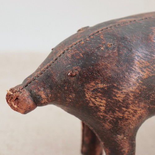 Mini Leather Pig Paperweight Dmitri Omersa Liberty Footstool Abercrombie & Fitch - Picture 14 of 23