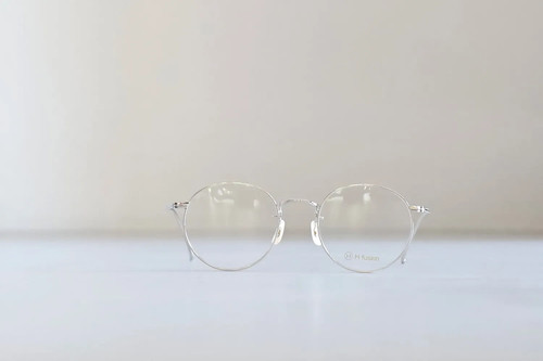 US Tariff Free / H-Fusion " HFL-613 " Col.01 Silver Brille - Bild 2 von 3