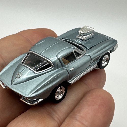 Autoworld Steel Blue 1967 Blown Corvette Thunderjet HO Slot Car Custom WORKS - Picture 5 of 15