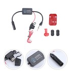 FM Car Antenna Amplifier Signal Amplifier Antenna Receive Gain Device (Black)