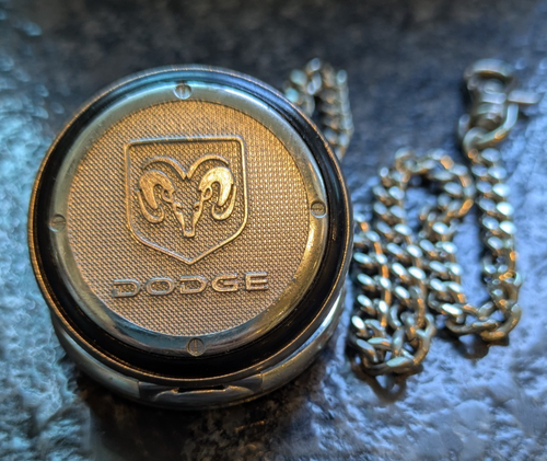 Rare Dodge Watch Pocket watch Black Car Promo Adult Unisex with New Battery - Picture 3 of 6