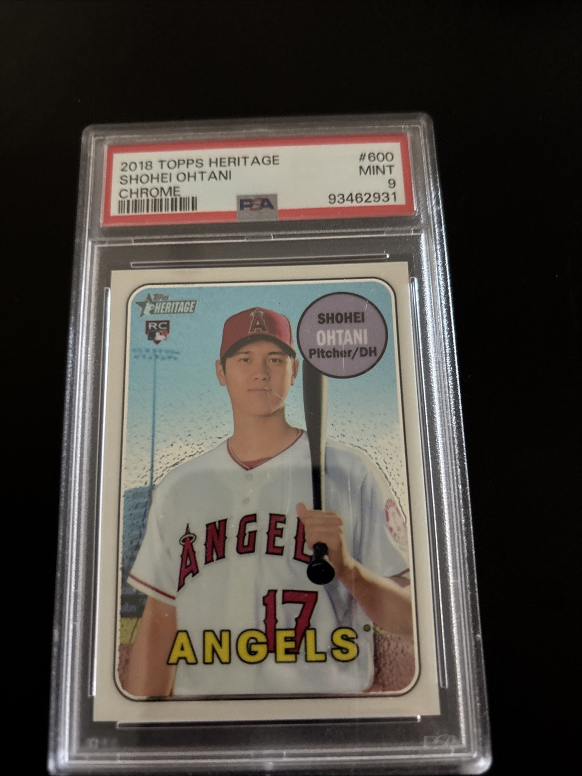 2018 Topps Heritage High Number - Shohei Ohtani #THC-600 Chrome /999 (RC)