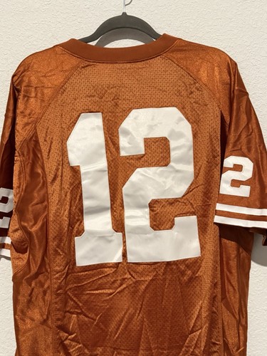 Nike Team Texas Longhorns NCAA Football Jersey Authentic Men Pre Owned Large #12 - Picture 9 of 11