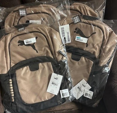 Puma Contender  Cat Logo Lt. Brown Backpack NWT  15'' Laptop sleeve Bag Carry On