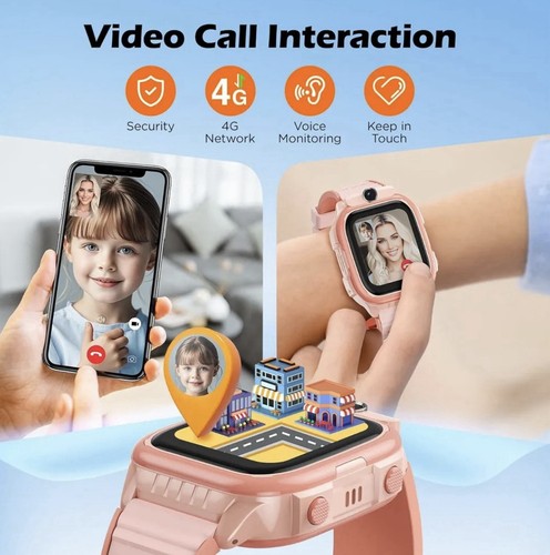 AstraMinds Kinder Smartwatch mit 4G GPS SOS Videoanruf und Lernfunktionen - Bild 2 von 7