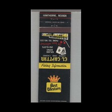 Matchbook Cover Nevada - El Capitan Lodge & Casino Hawthorne, NV #2