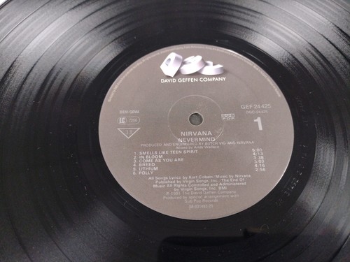 NIRVANA - NEVERMIND, 1991 1st PRESSING LP Vinyl Upside Down Sleeve - Picture 4 of 11