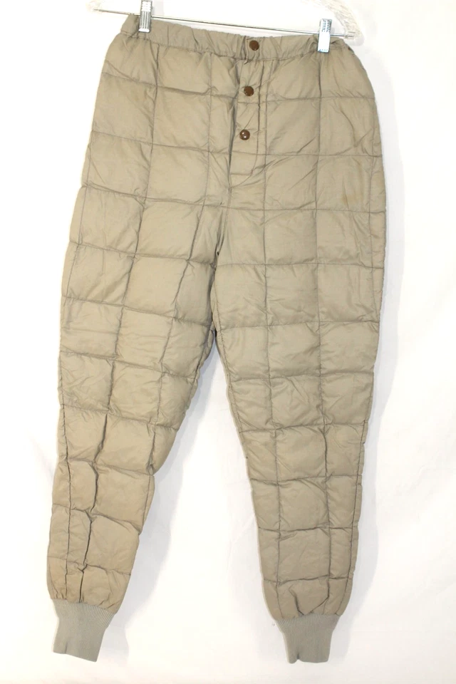 Vintage Cabela's Gänsedaunen gefütterte isolierte Hose Gr. Small, Basisschicht